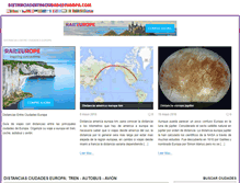 Tablet Screenshot of distanciasentreciudadeseuropa.com